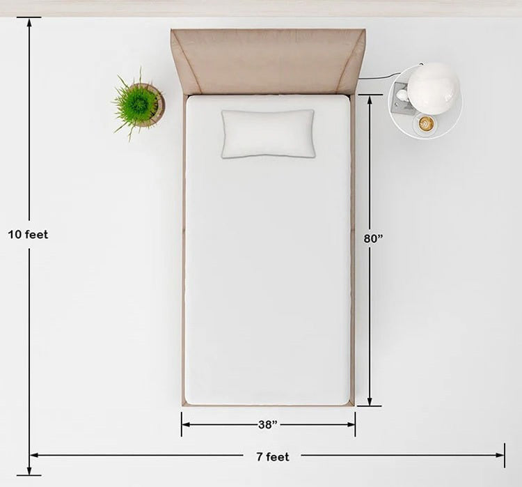 Twin XL Latex Mattresses - 38 x 80 - Great for college dorm rooms and teenagers